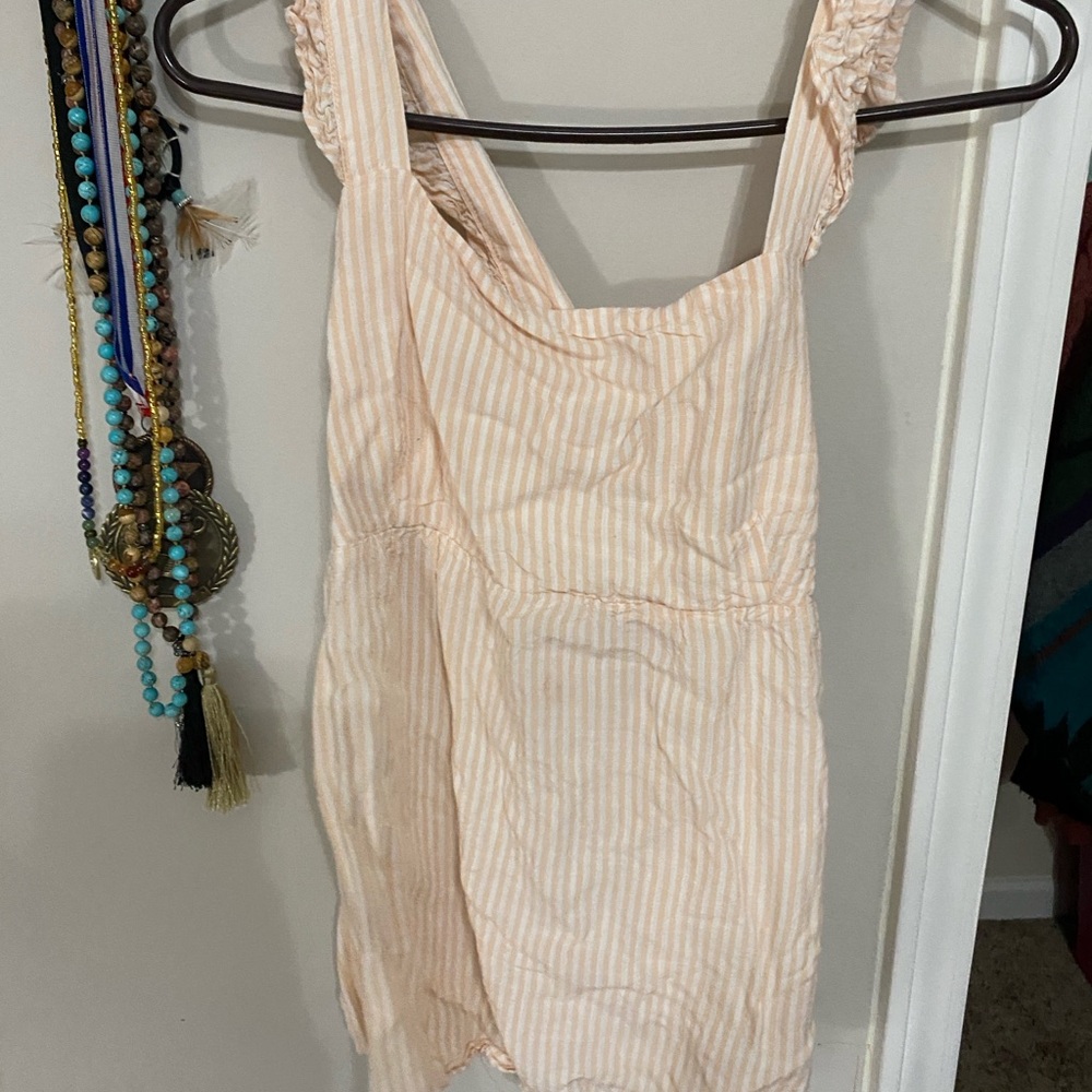 NWOT Isabel Maternity by Ingrid & Isabel Light Orange Striped Top